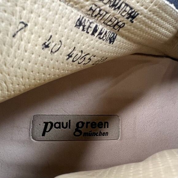 Paul Green Bellini Black Suede Open Toe Heel Booties Size 9.5 - Picture 7 of 10